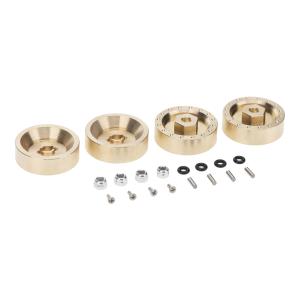 Motvikter Mässing för Hjul +4mm Axial SCX24