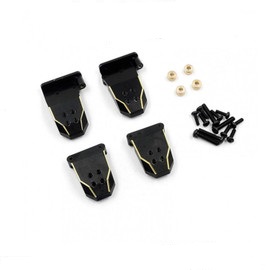 Stötdämparfäste Svart Mässing TRX-4M 1/18 (HobbyDetails)