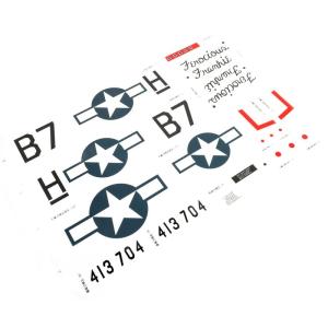 Dekal Ark P-51 Mustang 1.0m Eflite