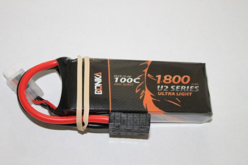 Lipo Batteri 7.4V 2S 1800mAh 100C Traxxas Kontakt V1