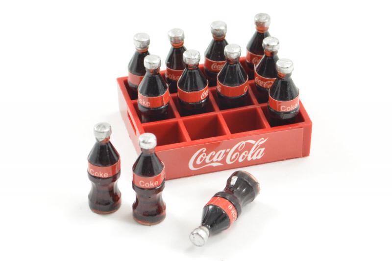 Coca-Cola back med flaskor Skala 1/10 Crawler Dekoration