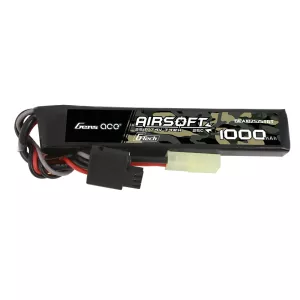 Gens ace G-Tech 25C 1000mAh 2S1P 7.4V Airsoft Gun Lipo-batteri med mini Tamiya Plug