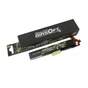Gens ace 25C 1400mAh 2S1P 7.4V Airsoft Gun Lipo-batteri med mini Tamiya-kontakt