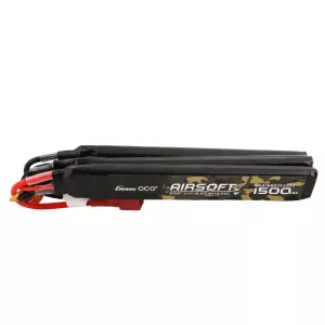 Gens ace 25C 1500mAh 3S1P 11.1V Nunchuck 3X Airsoft Gun Lipo-batteri med T-kontakt