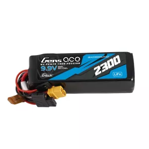 Gens ace Mini G-Tech 2300mAh 9.9V 3S 20C Li-Fe Batteri för mottagare (XT60)