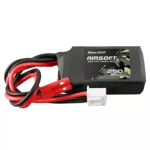 Gens ace 250mAh 7.4V 35C 2S1P Airsoft Gun (HPA) Lipo-batteri med JST-SYP-plugg