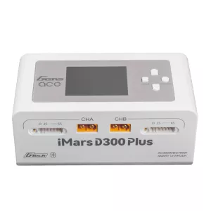 Gens ace iMars D300 Plus Smart Charger | Dual-Channel | G-tech | EW White