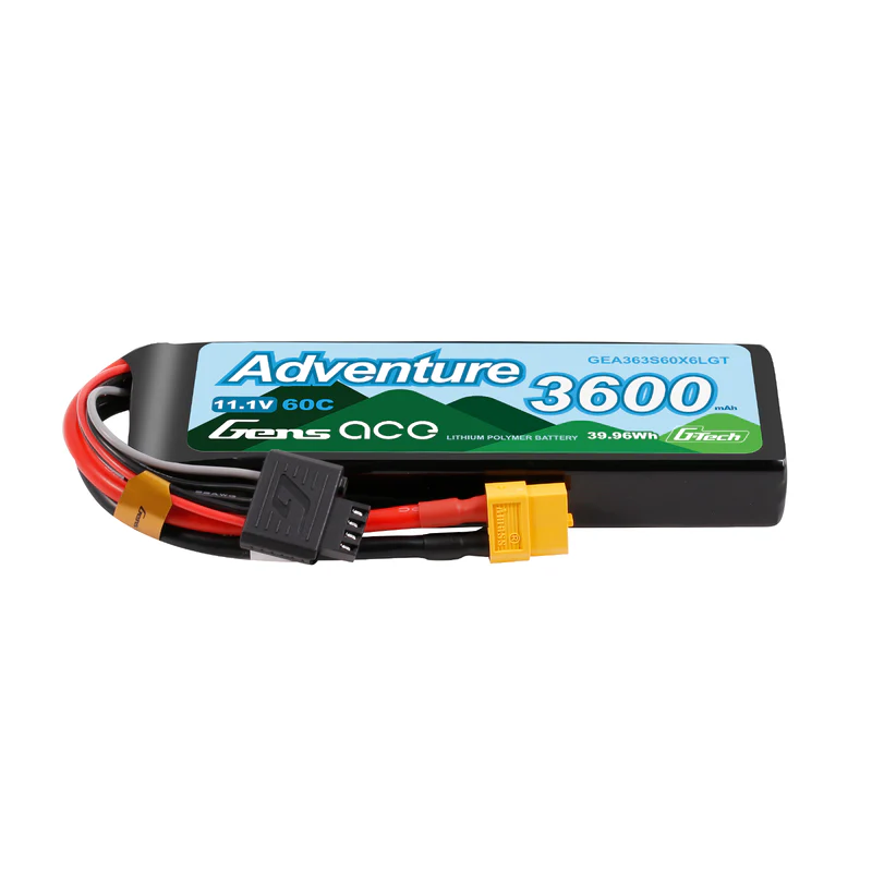 Gens ace 3600mAh 3S 60C HV Lipo Battery with XT60 | Adventure | G-Tech