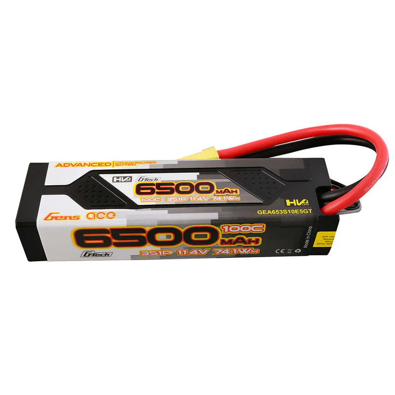 Gens ace G-Tech 6500mAh 11,4V 100C 3S1P HardCase Lipo EC5