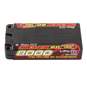 Gens ace Redline 2.0 Series 8000mAh 1S2P 3.8V 140C HardCase HV Lipo Battery Pack with Hardcase 65#