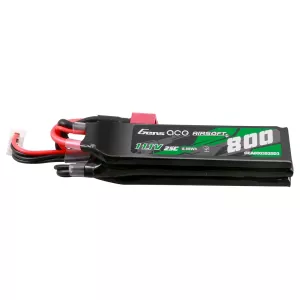 Gens ace 25C 800mAh 3S1P 11.1V NUNCHUCK 3X Airsoft Gun Lipo-batteri med Deans(T) Plug
