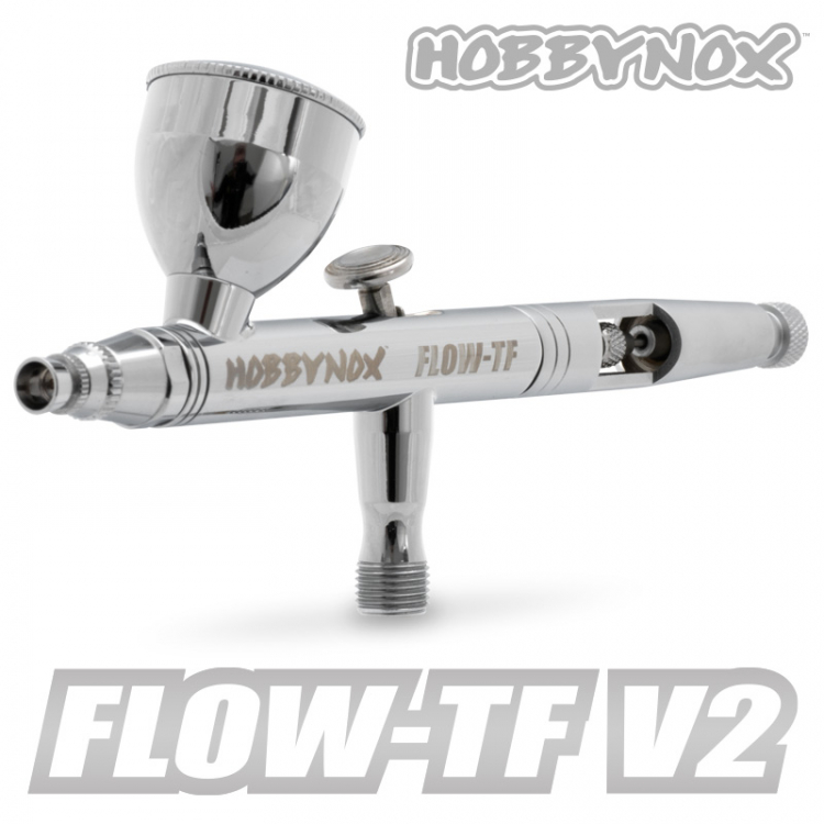 HN002-20 FLOW-TF V2 Airbrush Top Feed 0.3/0.5/0.8mm
