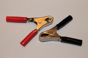 Krokodil klämmor. 2 st.