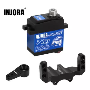 INJORA 7KG Waterproof 2065 Servo with Mount & Horn for 1/24 Axial SCX24 Upgrade