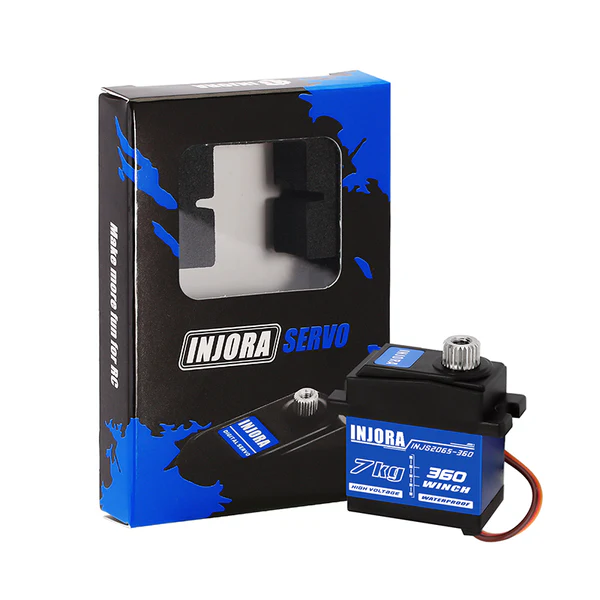 INJORA Tow Truck Crane Kit & INJS2065-360 Winch Servo for 1/18 TRX4M