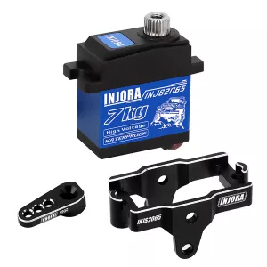 INJORA 7KG High Voltage Waterproof 2065 Digital Servo with Mount for 1/18 TRX4M Upgrade