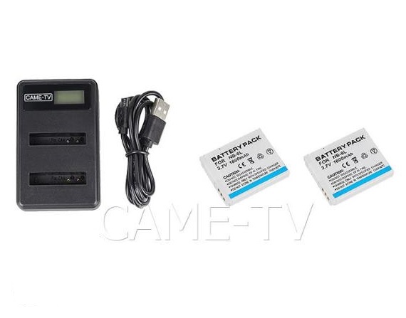 Extra Batterier (2 st) + Laddare till Intercomsystem Came-Tv Waero
