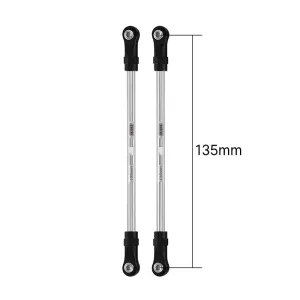 INJORA Stainless Steel Links with Rod Ends for 1/10 RC Crawler 135mm