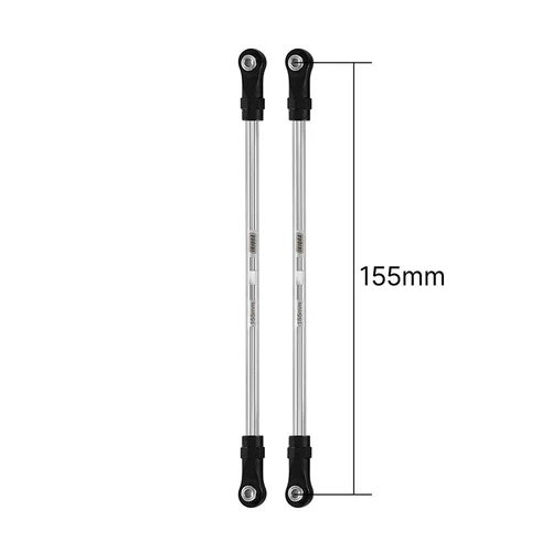 INJORA Stainless Steel Links with Rod Ends for 1/10 RC Crawler 155mm