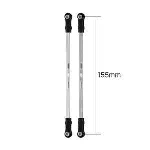 INJORA Stainless Steel Links with Rod Ends for 1/10 RC Crawler 155mm