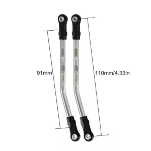INJORA Stainless Steel High Clearance Links with Rod Ends for 1/10 RC Crawler 110mm