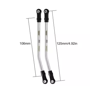 INJORA Stainless Steel High Clearance Links with Rod Ends for 1/10 RC Crawler 125mm