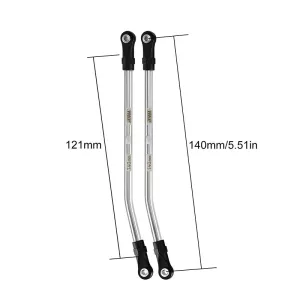 INJORA Stainless Steel High Clearance Links with Rod Ends for 1/10 RC Crawler 140mm