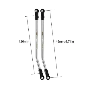 INJORA Stainless Steel High Clearance Links with Rod Ends for 1/10 RC Crawler 145mm