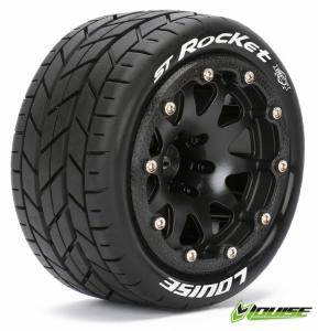 Däck & Fälg ST-ROCKET 1/10 Svart Beadlock (0) Soft MFT 14mm
