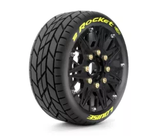 Däck & Fälg B-ROCKET 1/8 Buggy Soft MFT (Lös 17mm Hex 0" & 1/2" Offset) (2)