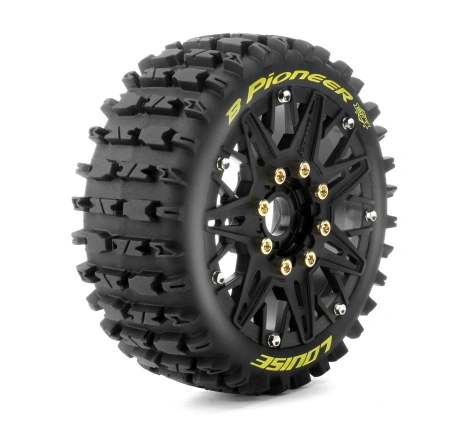 Däck & Fälg B-PIONEER 1/8 Buggy Soft MFT (Lös 17mm Hex 0" & 1/2" Offset) (2)