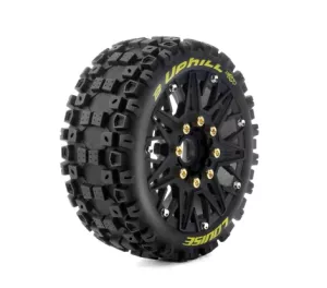 Däck & Fälg B-UPHILL 1/8 Buggy Soft MFT (Lös 17mm Hex 0" & 1/2" Offset) (2)