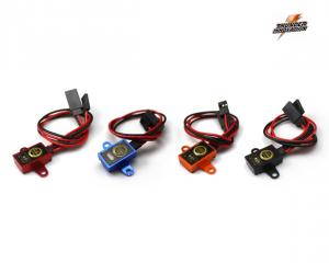 Elektronisk Strömbrytare Svart Aluminium Vattentät