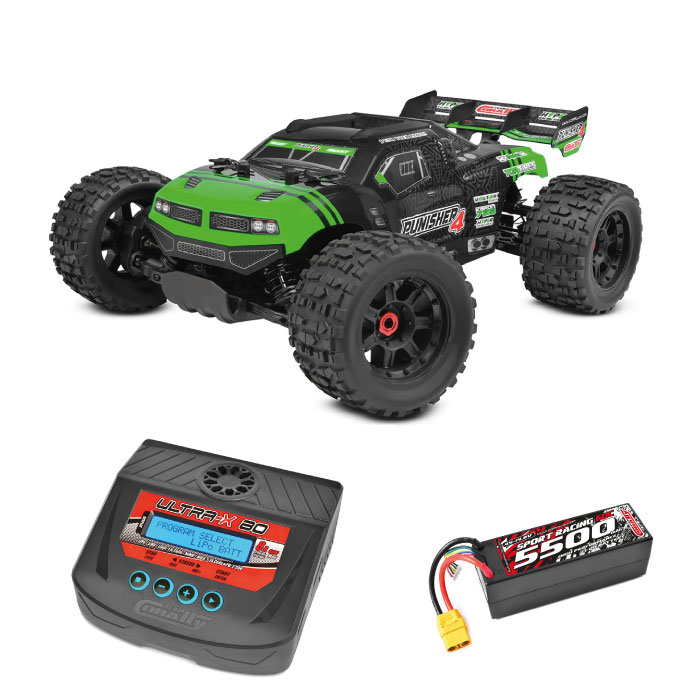 Punisher grön inkl. batteri och laddare