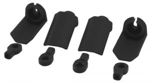 Shock shaft guard. Svart. Traxxas. RPM.