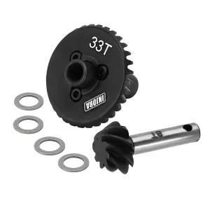 INJORA Overdrive Underdrive Steel Helical Gears for SCX10 II SCX10 III SCX10 Pro