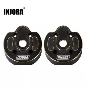 INJORA Black Coating Portal Steering Knuckle Caps for SCX10 III Capra 1.9
