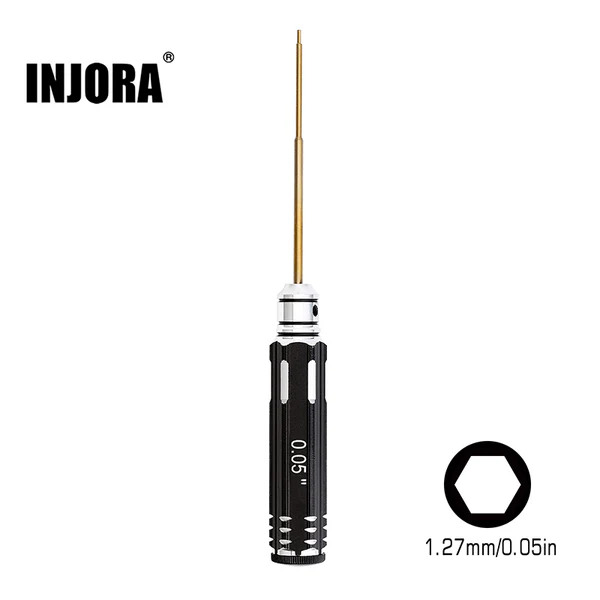 INJORA 0.05" 1.27mm Hex Screwdriver Tool for Axial SCX24 AX24 SCX30