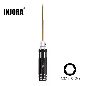 INJORA 0.05" 1.27mm Hex Screwdriver Tool for Axial SCX24 AX24 SCX30