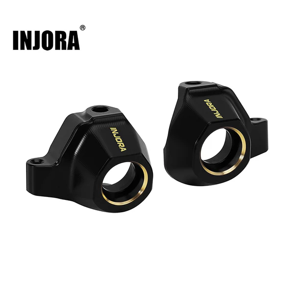 INJORA Black Brass Steering Knuckles for 1/30 Axial SCX30