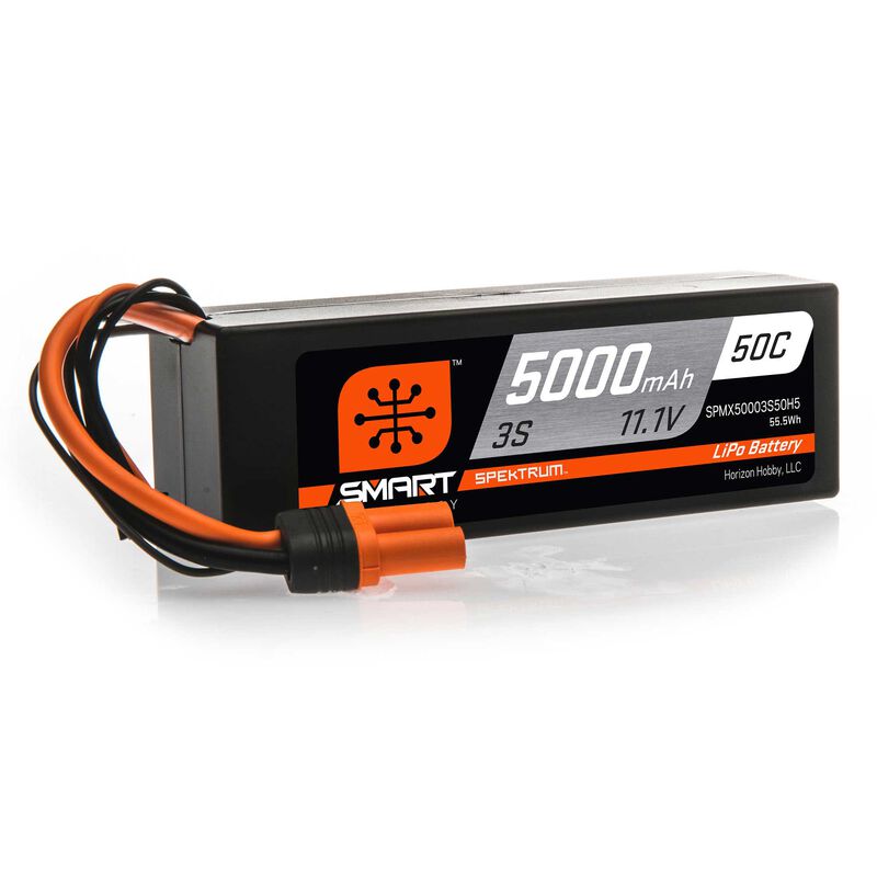 Smart LiPo 3S 11.1V 5000mAh 50C IC5 kontakt Spektrum