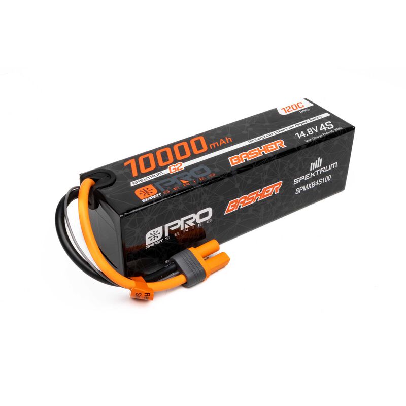 Lipo Batteri 4S 14.8V 10000mAh 120C G2 Pro Basher Spektrum Smart