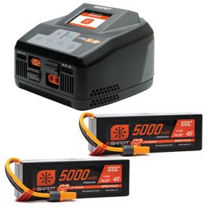 Smart Powerstage 8S Surface Bundle: (2) G2 5000mAh 4S LiPo IC5 & S2100 Charger EU