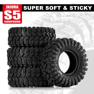 INJORA 0.7" 35*14mm King Trekker Tires for 1/30 SCX30 (T7014)