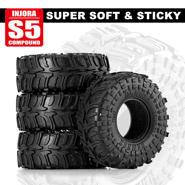 INJORA 0.7" 39*15mm HAMROK Tires for 1/30 SCX30 (T7027)