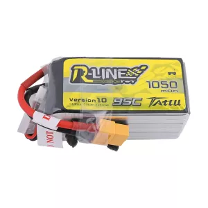 Tattu R-Line 1050mAh 6S 95C 22.2V Lipo Battery Pack with XT60 Plug
