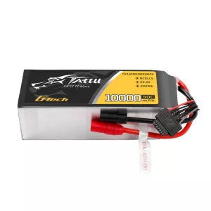 Tattu 10000mah 22.2V 30C 6S1P Lipo Battery Pack with AS150+XT150 Plug