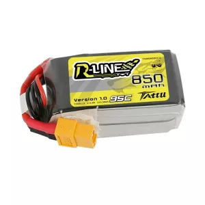 Tattu R-Line 850mAh 4S 95C 14.8V Lipo Batteri med XT60