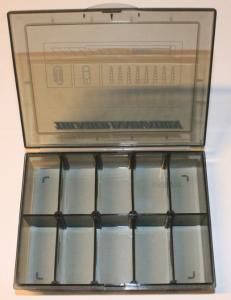 Sortimentslåda 10 fack 133x99x27mm