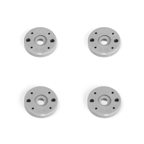 TKR6705 Shock Piston Set (2×1.7, 2×1.8, flat/flat, 13mm, 4pcs)